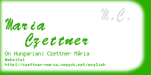 maria czettner business card